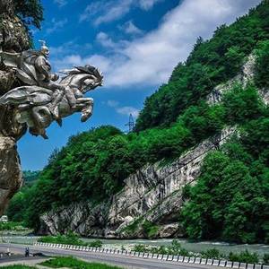 Природа, памятник, дорога, гора